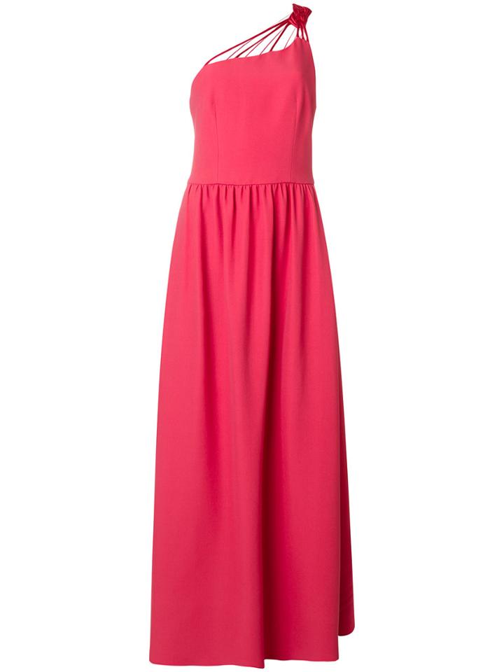 Giorgio Armani One Shoulder Gown - Red