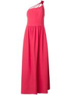 Giorgio Armani One Shoulder Gown - Red