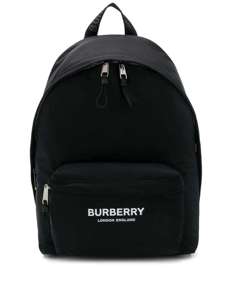 Burberry Logo-print Backpack - Black
