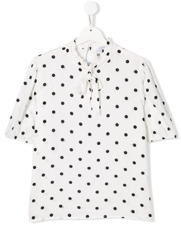 Vivetta Kids Polka-dot Top - White