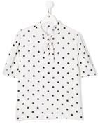 Vivetta Kids Polka-dot Top - White