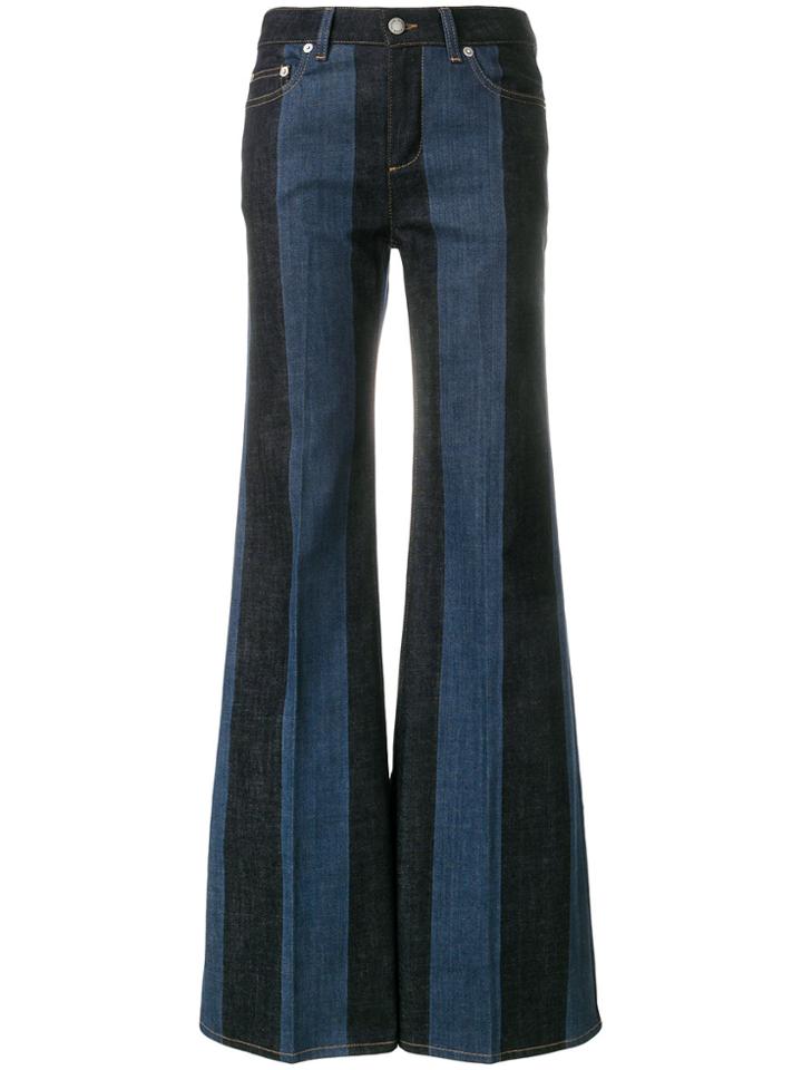 Sonia Rykiel Flared Patchwork Jeans - Blue