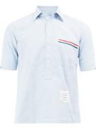 Thom Browne Pocket Trim Shirt - Blue