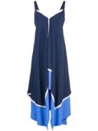 Diane Von Furstenberg Asymmetric Paneled Dress - Blue