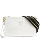 Versace Palazzo Medusa Wristlet Clutch Bag, Women's, White, Leather