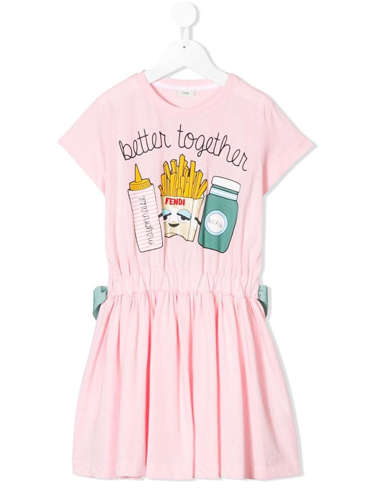 Fendi Kids Better Together Dress - Pink