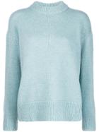 Masscob Ribbed Neck Sweater - Blue