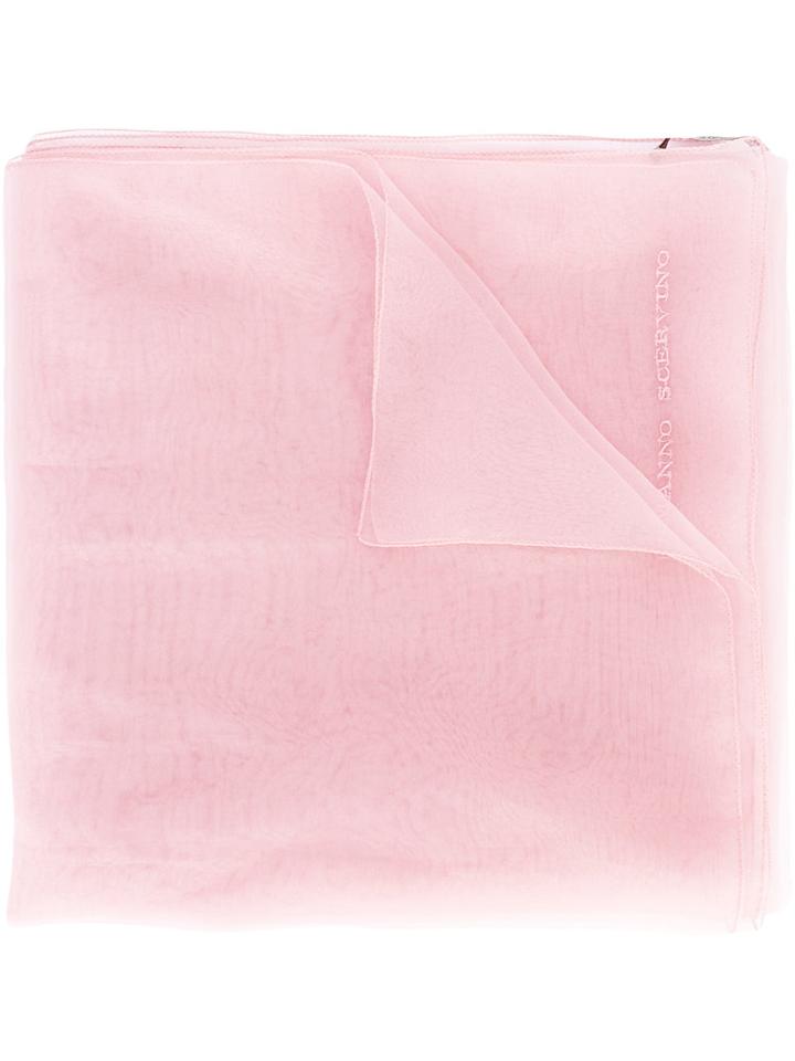 Ermanno Scervino - Lightweight Scarf - Women - Polyester - One Size, Pink/purple, Polyester