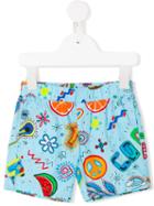 Moschino Kids Printed Shorts, Toddler Boy's, Size: 24-36 Mth, Blue