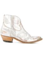 Golden Goose Deluxe Brand Ankle Length Cowboy Boots - Metallic