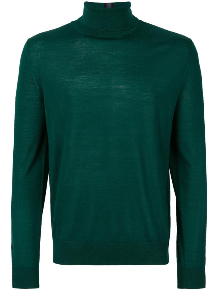 Paul Smith Roll Neck Sweater - Green