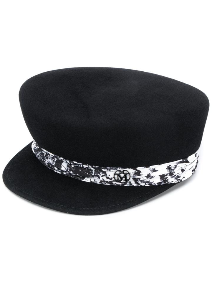 Maison Michel Abby Sailor Cap - Black