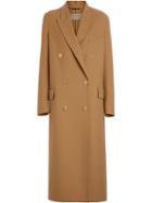 Burberry Double-breasted Wool Tailored Coat - Brown