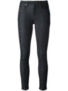 Victoria Victoria Beckham Cropped Skinny Jeans, Women's, Size: 28, Blue, Cotton/polyester/spandex/elastane