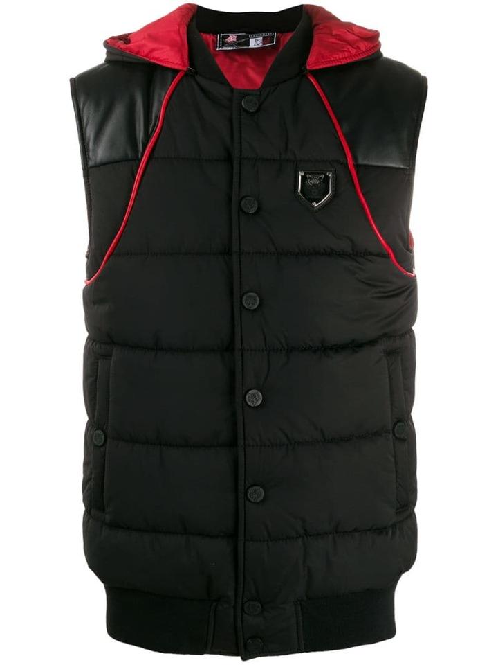 Plein Sport Hooded Gilet - Black