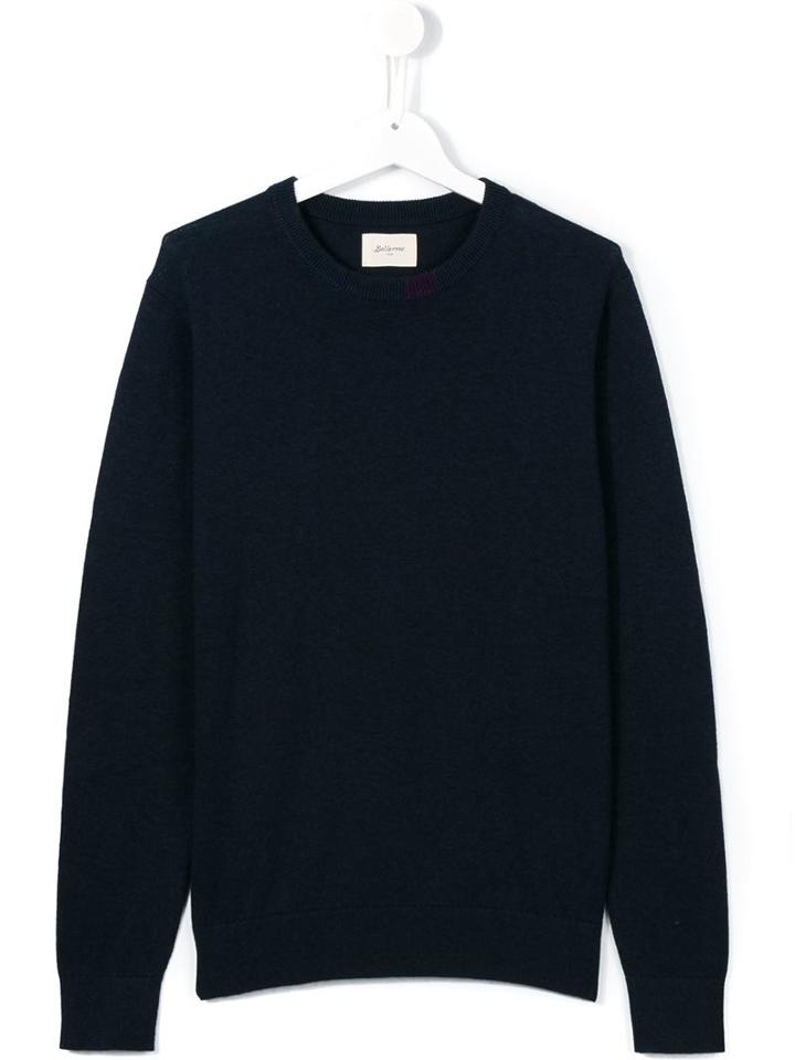 Bellerose Kids Colour Block Collar Jumper, Boy's, Size: 14 Yrs, Blue