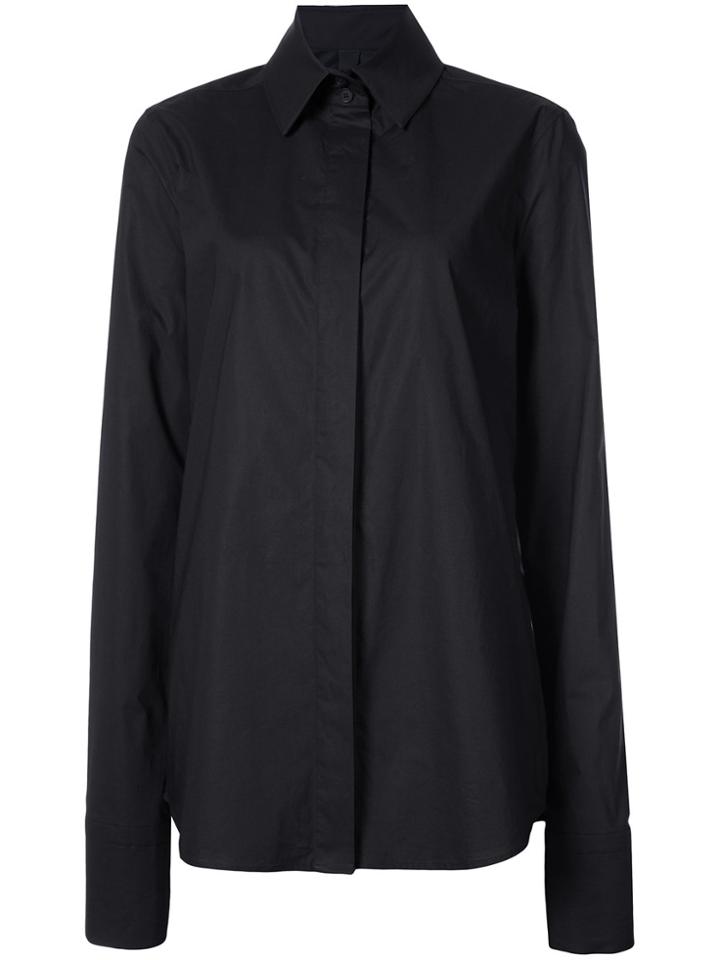 Vera Wang Long-sleeve Fitted Shirt - Black
