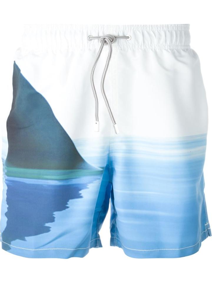 Mc2 Gustavia Hawaii Swim Shorts, Men's, Size: Xl, White, Polyester