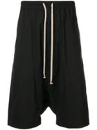 Rick Owens Drkshdw Oversized Drop-crotch Shorts - Black