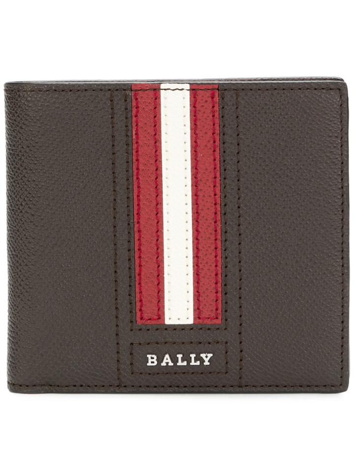 Bally Strap Detail Logo Wallet - Brown