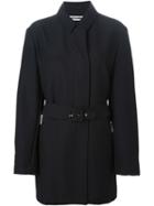 Jil Sander Vintage Belted Coat, Women's, Size: 38, Black