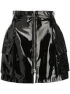 Natasha Zinko Zip Front Mini Skirt - Black