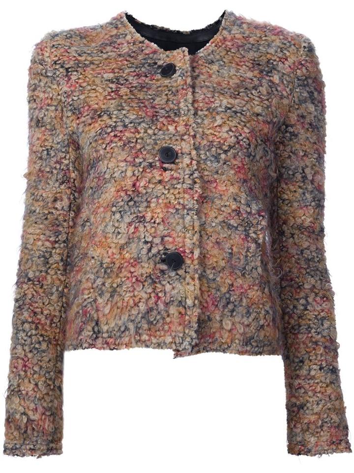 Iro Buttoned Cardigan, Women's, Size: 40, Cotton/lamb Skin/other Fibers