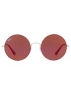 Ray-ban Round Frame Sunglasses - Red