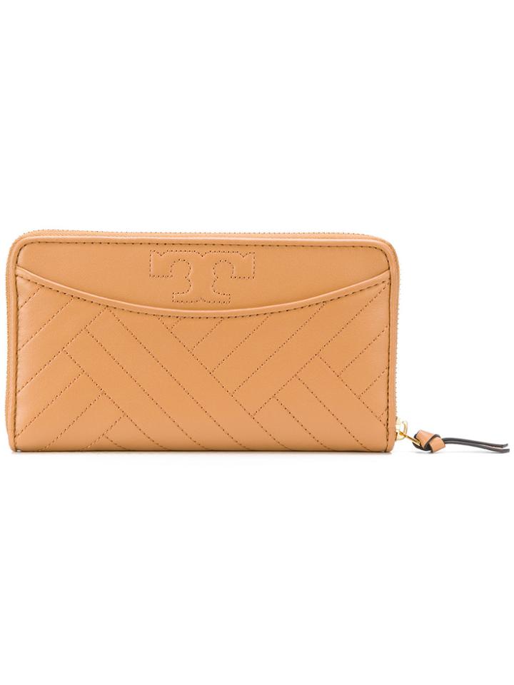 Tory Burch Alexa Zip Continental Wallet - Brown
