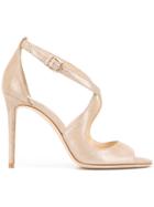 Jimmy Choo Emily 100 Sandals - Pink & Purple