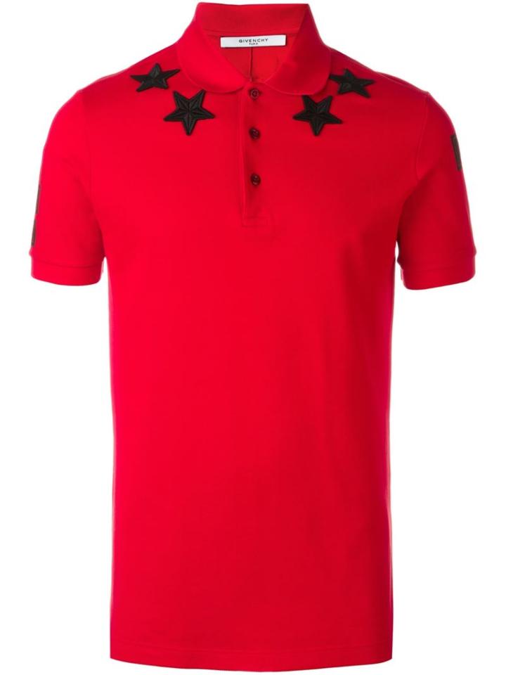 Givenchy Cuban Fit Polo Shirt, Men's, Size: M, Red, Cotton/polyester