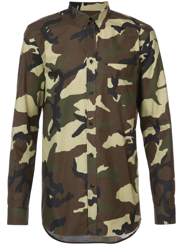 Givenchy Camouflage Shirt - Green