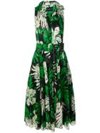 Samantha Sung Wild Leaves Summer Dress - Green
