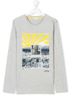 Boss Kids Polaroid Print T-shirt - Grey