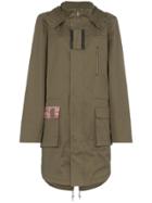78 Stitches Patch Detail Parka - Green