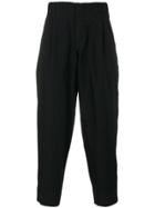 Comme Des Garçons Homme Plus Tapered Trousers - Black