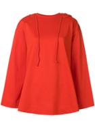 Juun.j Slouched Hooded Sweater - Yellow & Orange