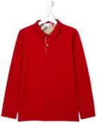 Burberry Kids Logo Polo Shirt - Red