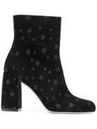 Red Valentino Star-embellished Ankle Boots - Black
