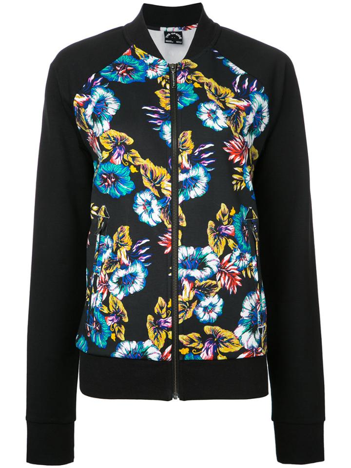 The Upside Electric Floral Print Jacket - Black