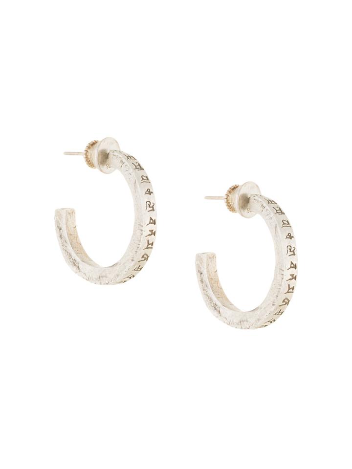 Holzpuppe Sanskrit Spell Earrings - Metallic