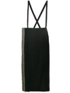 Yohji Yamamoto Vintage Tweed Strap Skirt - Black