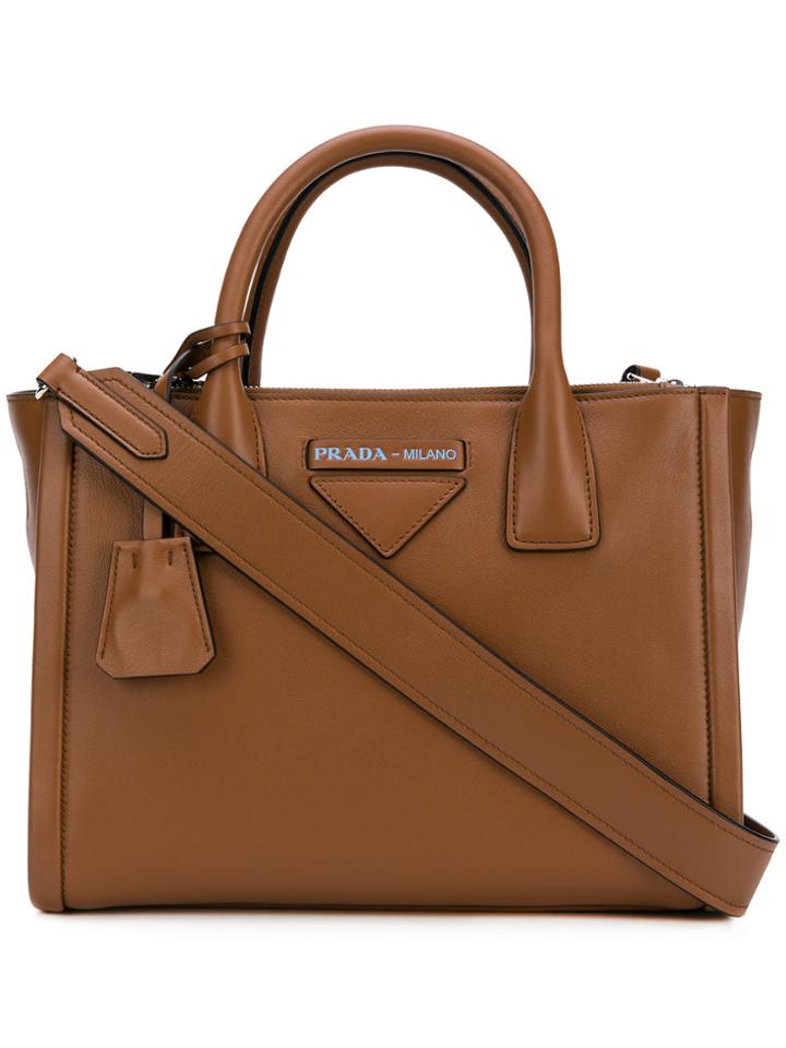Prada Concept Tote Bag - Brown