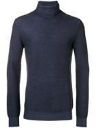 Paolo Pecora Roll-neck Fitted Sweater - Blue