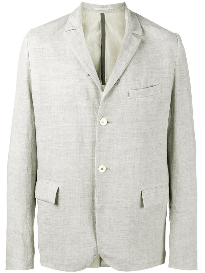 Kazuyuki Kumagai Creased Single Breasted Jacket - Grey