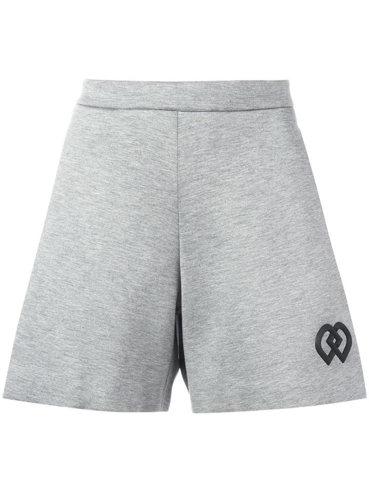 Dsquared2 - Dd Logo Shorts - Women - Viscose - S, Grey, Viscose