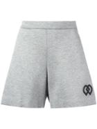 Dsquared2 - Dd Logo Shorts - Women - Viscose - S, Grey, Viscose