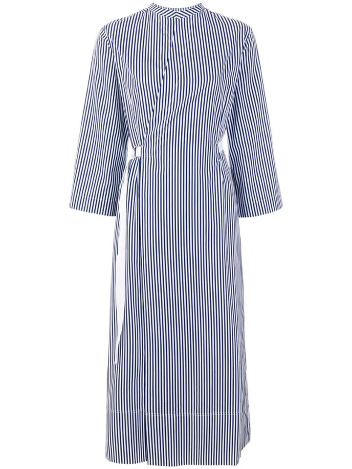 Joseph Striped Wrap Dress - Blue