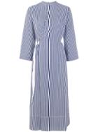 Joseph Striped Wrap Dress - Blue