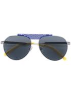 Oxydo Tinted Aviator Sunglasses - Blue